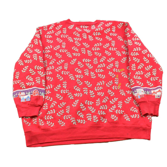 Vintage 1990's Festive Christmas All Over Print Sweater Men's Large
