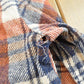 Vintage 1980s Campus CPO Wool Blend Plaid Flannel Button Up Shirt Men's L