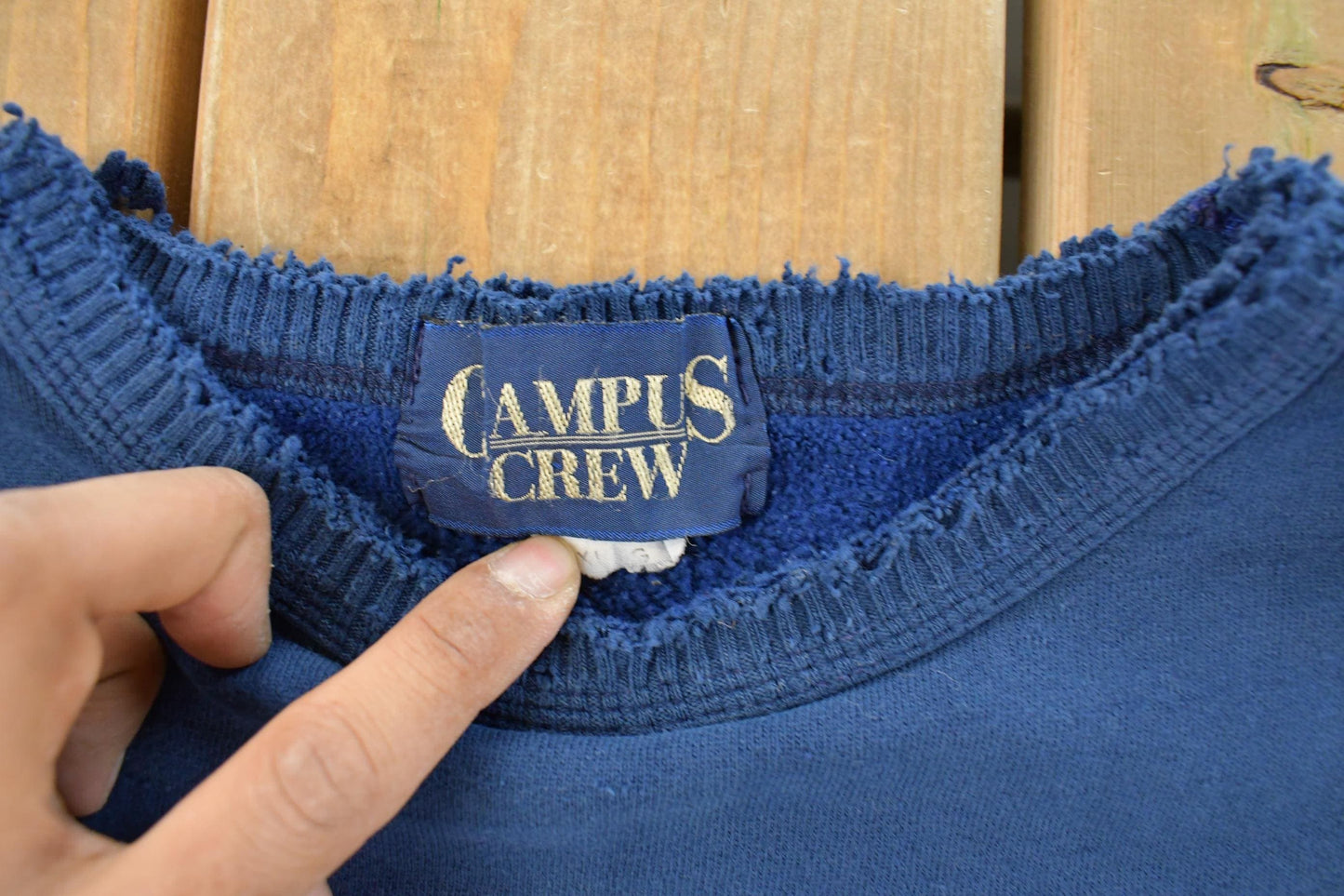 Vintage 1990s Distressed University Of Michigan Wolverines Collegiate Crewneck Sweatshirt Men's Large