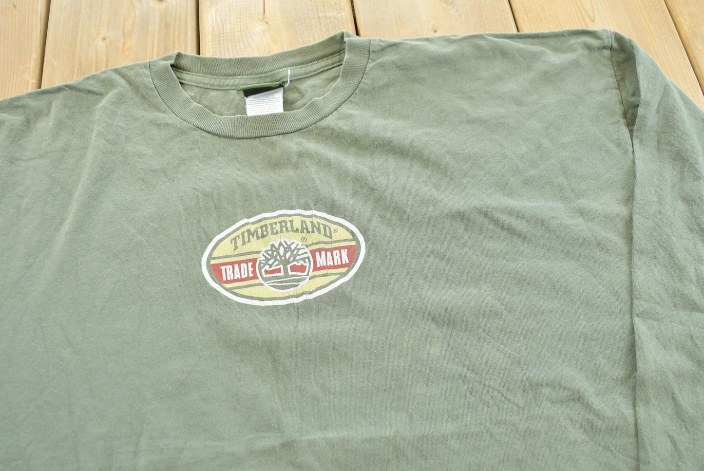 Vintage 1990s Timberland Long Sleeve Graphic T-Shirt Men's XL