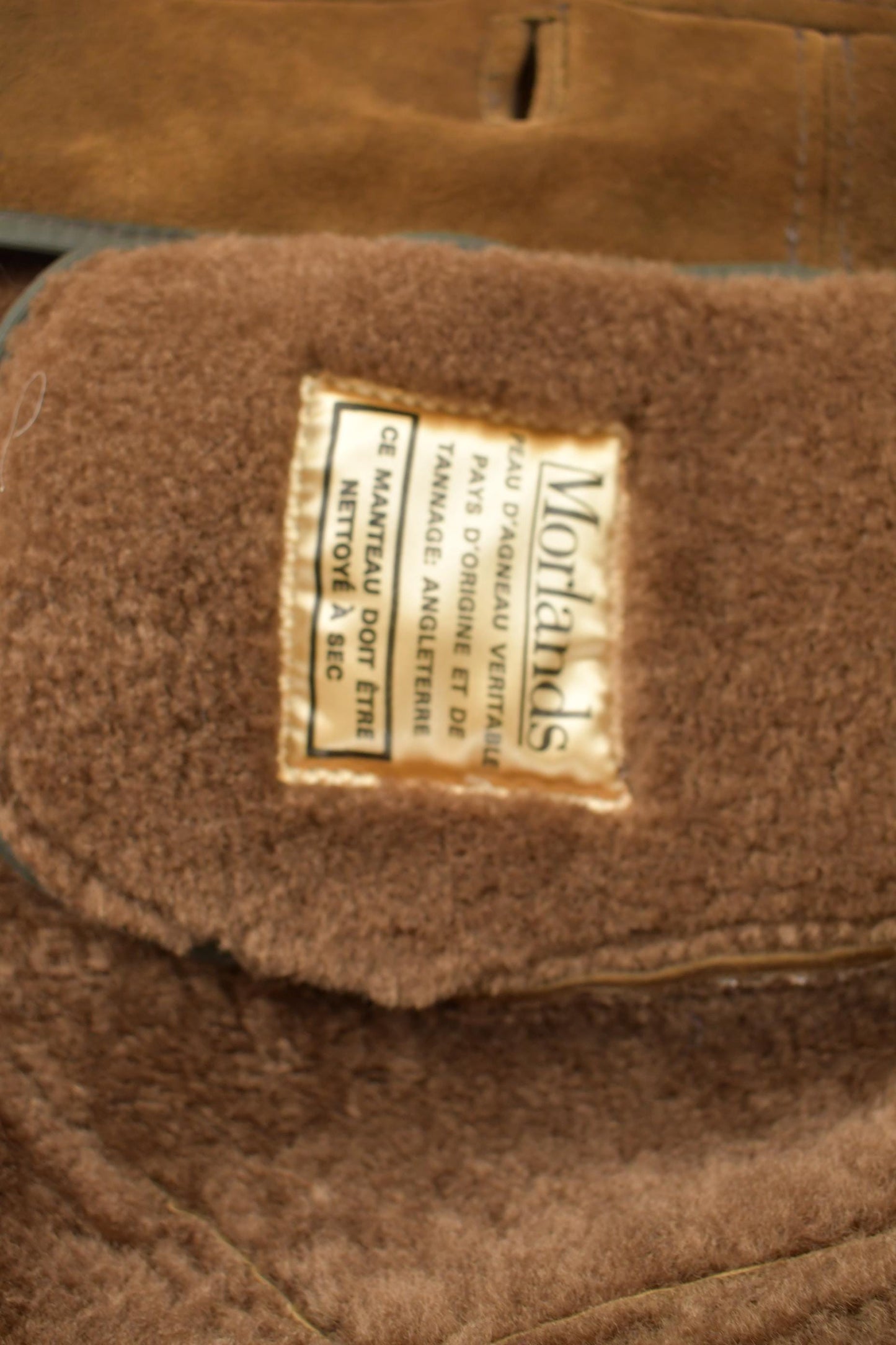 Vintage 1980s Morlands Lambskin Shearling Leather Jacket