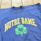 Vintage 1980s Notre Dame University Raglan Crewneck Sweatshirt Men's S