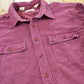 Vintage 1990s L.L. Bean Maroon Chamois Cloth Button Up Shirt Men's XL
