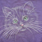 Vintage 1990s Morning Sun Cute Cat Embroidered Crewneck Sweatshirt Women's M