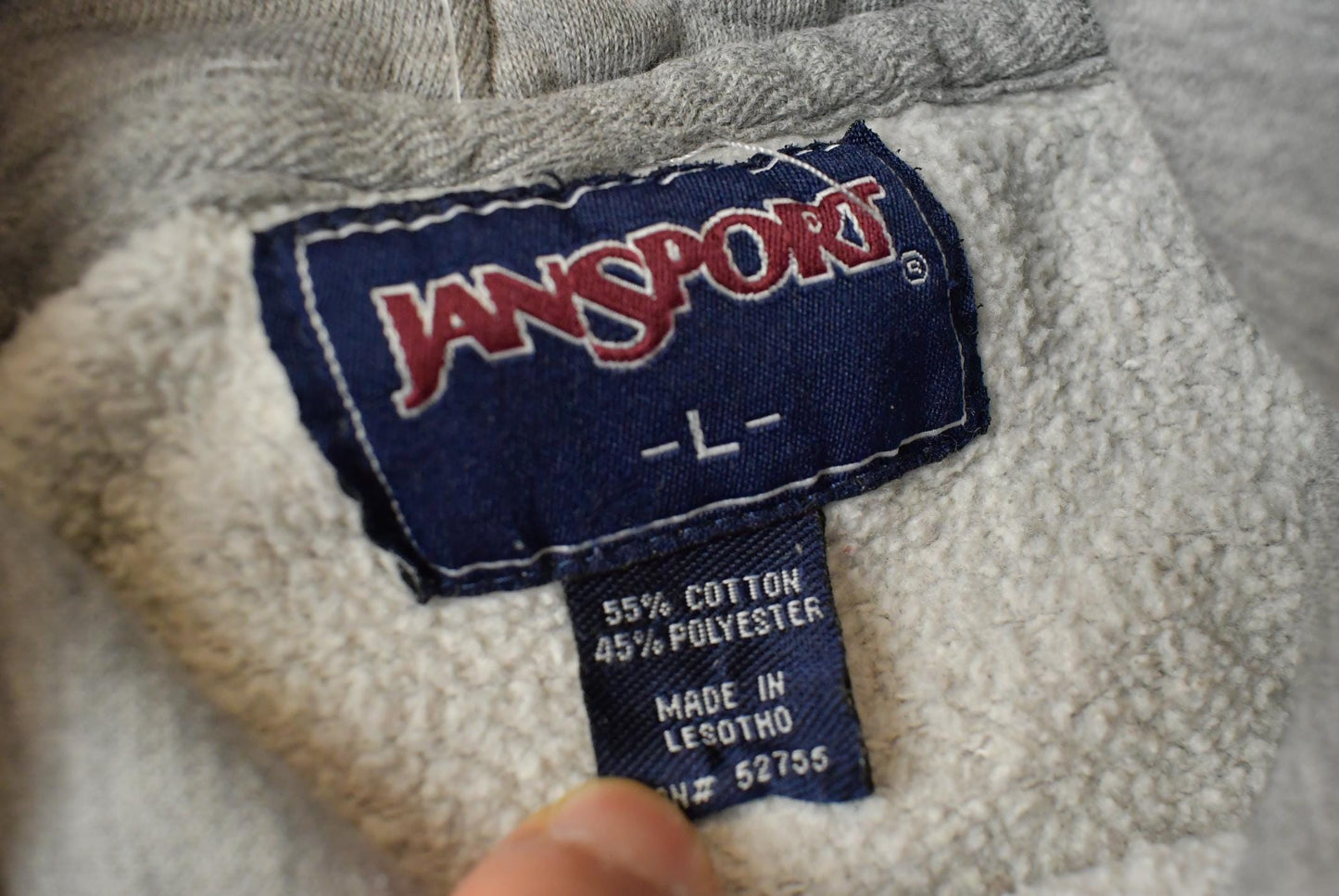 Vintage Y2K Jansport Sioux Hockey Hoodie Sweatshirt Men's L