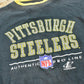 Vintage 1990s Faded Logo Athletic Pittsburgh Steelers Embroidered Sweatshirt Men's XL