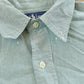 Vintage 1990s Polo Ralph Lauren Teal Button Up Dress Shirt Mens Men's XL