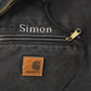 Vintage 2000s Carhartt Hooded Sherpa Lined Jacket Mens M