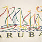Vintage 1990's Aruba Souvenir Travel T-Shirt Mens L