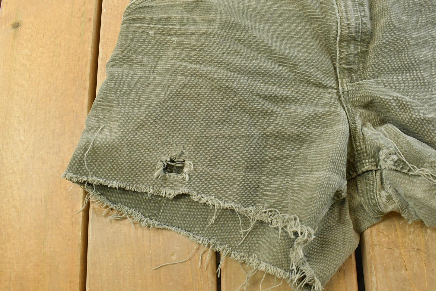 Vintage 2000s Carhartt Distressed Canvas Cutoff Shorts Men's 34