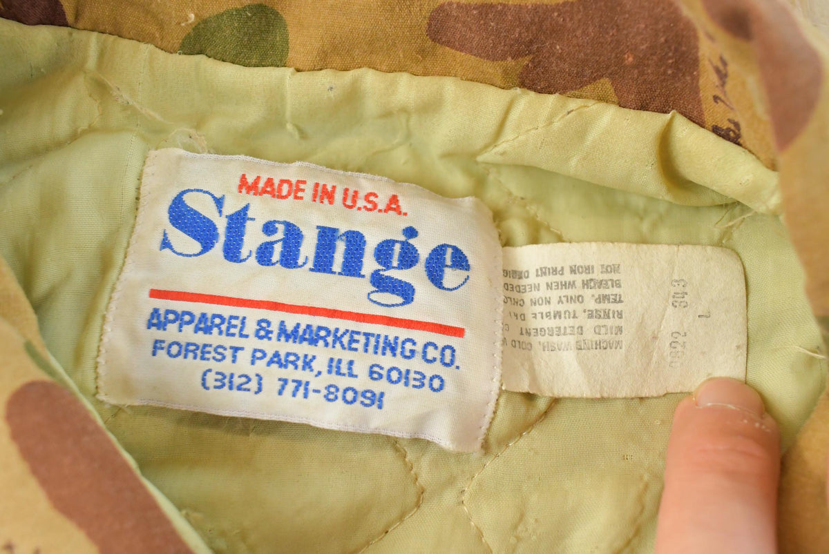 True Vintage 1970s Stange Ducks Unlimited Firestone Embroidered Duck Camo Jacket Men's XL