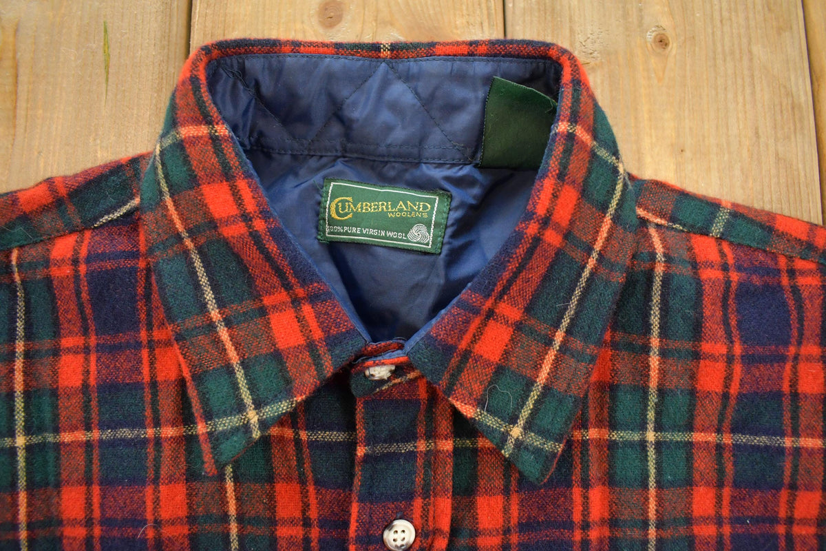 Vintage 1990s Cumberland Checkered Flannel Button Up Shirt Men's L