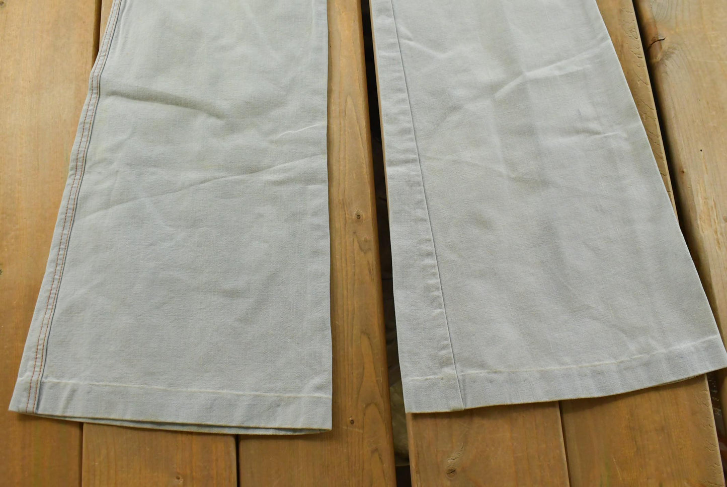 Vintage 1980s Gledson Bell Bottom Denim Light Wash Blue Jeans Men's 27 x 31