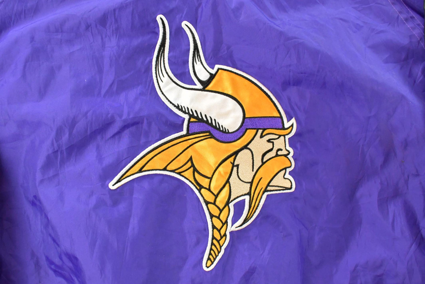 Vintage 2000s Minnesota Vikings NFL Pullover Windbreaker Jacket Men's Medium