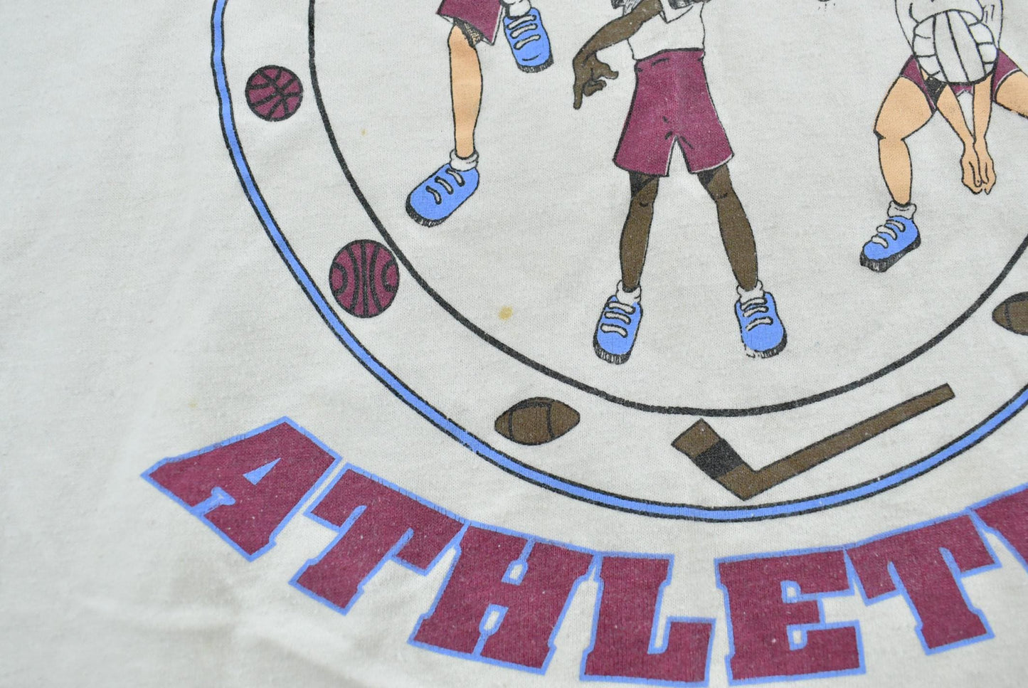 Vintage 1990s Campbells Athletics High School Sports T-Shirt Men's S