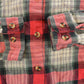 Vintage 1990s Eddie Bauer Plaid Button Up Flannel Long Sleeve Shirt Women's XL