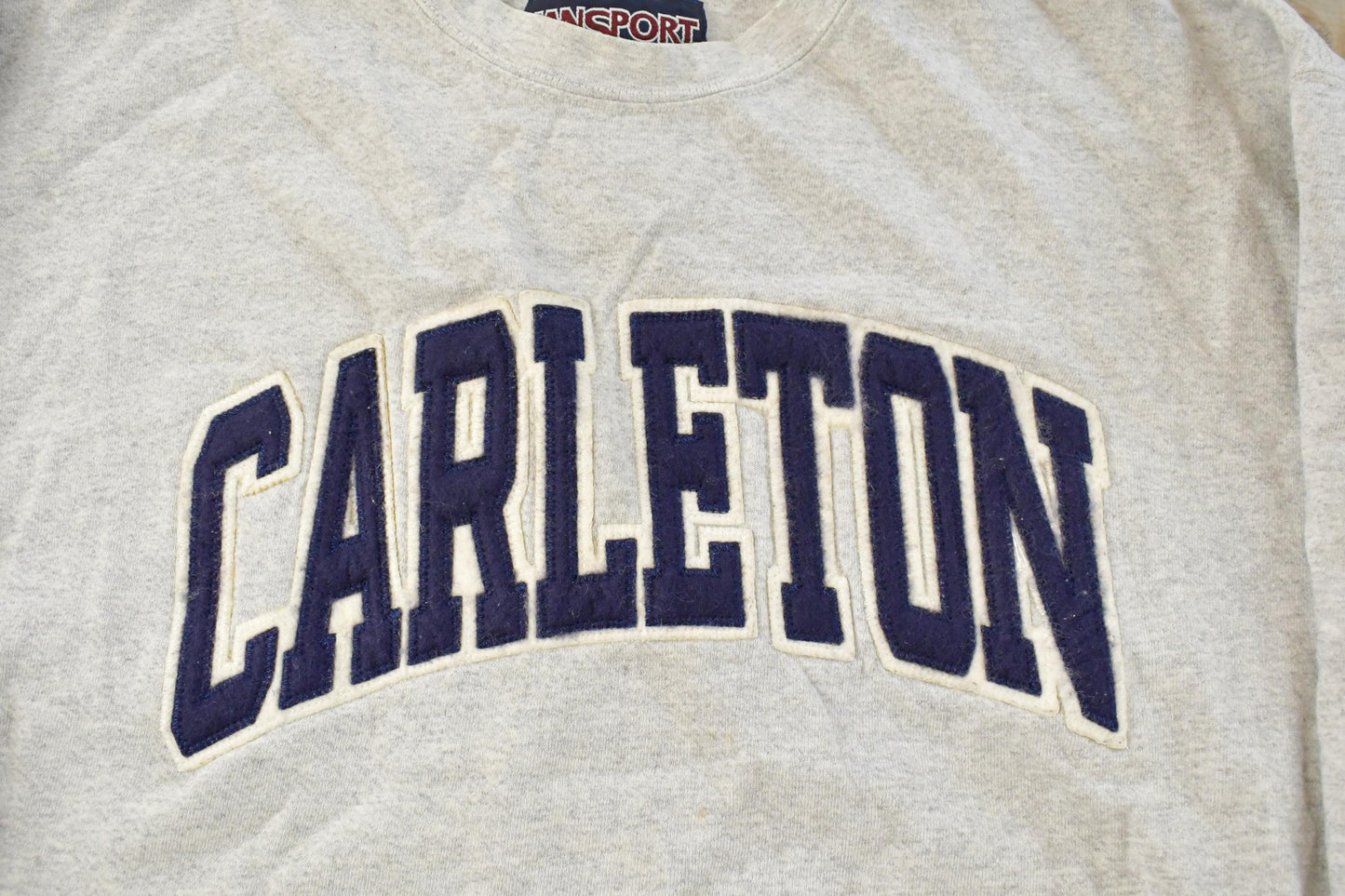 Vintage 1990s Carleton Collegiate Crewneck Sweatshirt Men's XL