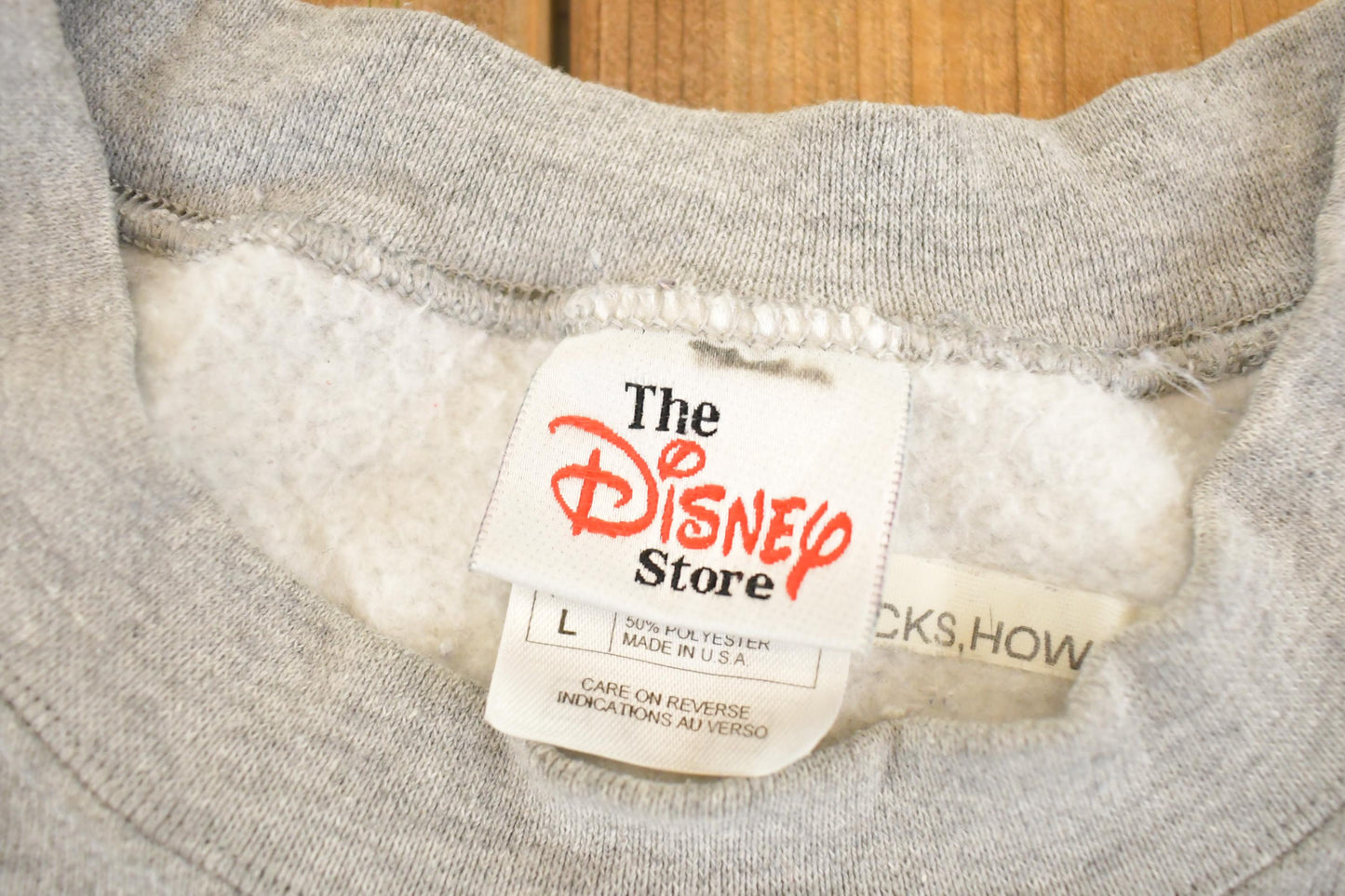 Vintage 1990s Eeyore Under The Weater Disney Mickey Mouse Sweatshirt Men's L