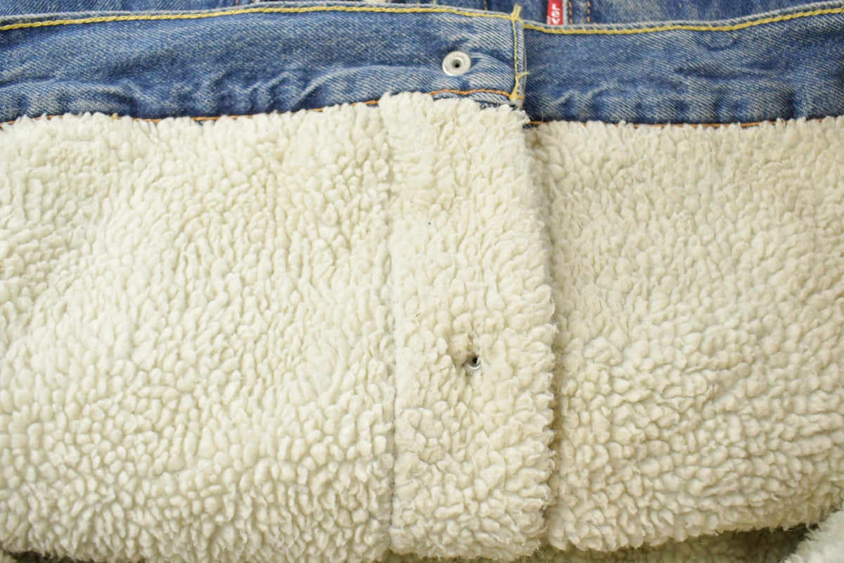 Vintage 2000s Levi's Sherpa Lined Denim Jean Jacket Men's Large