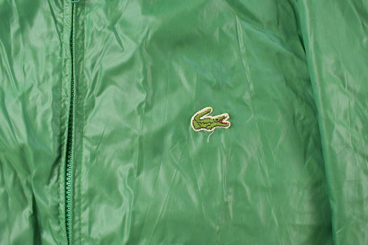 Vintage 1980s Lacoste Izod Full Zip Windbreaker Jacket Men's XL