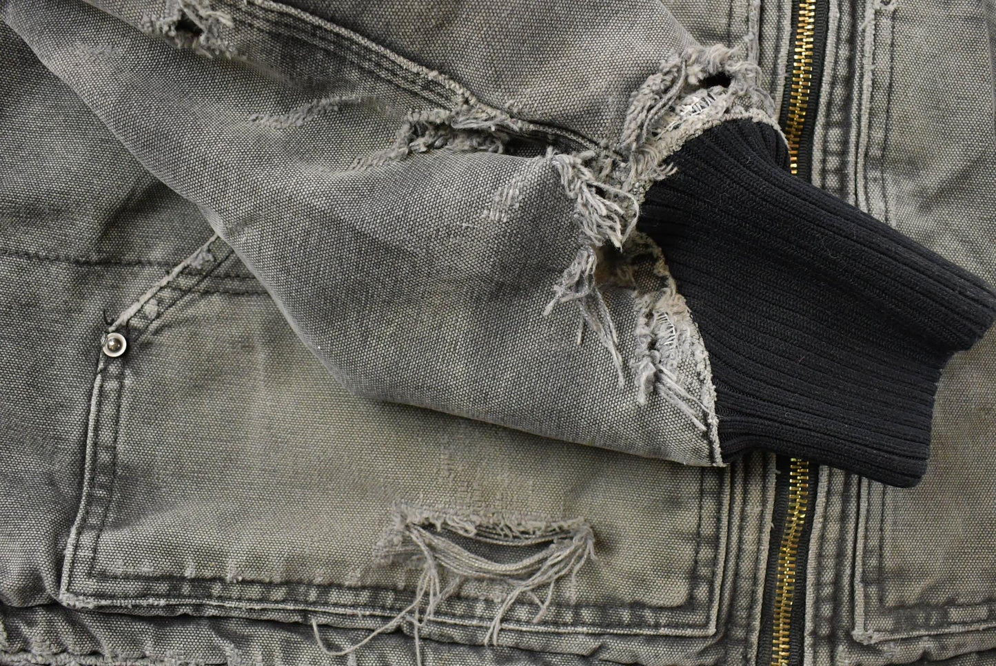 Vintage 1990s Carhartt Distressed Hooded Jacket Men's XL