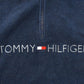 Vintage 1990s Tommy Hilfiger Flag Spellout Quarter Zip Fleece Sweater Men's S