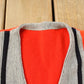 Vintage 1960s Striped Knit Cardigan Sweater Men's M