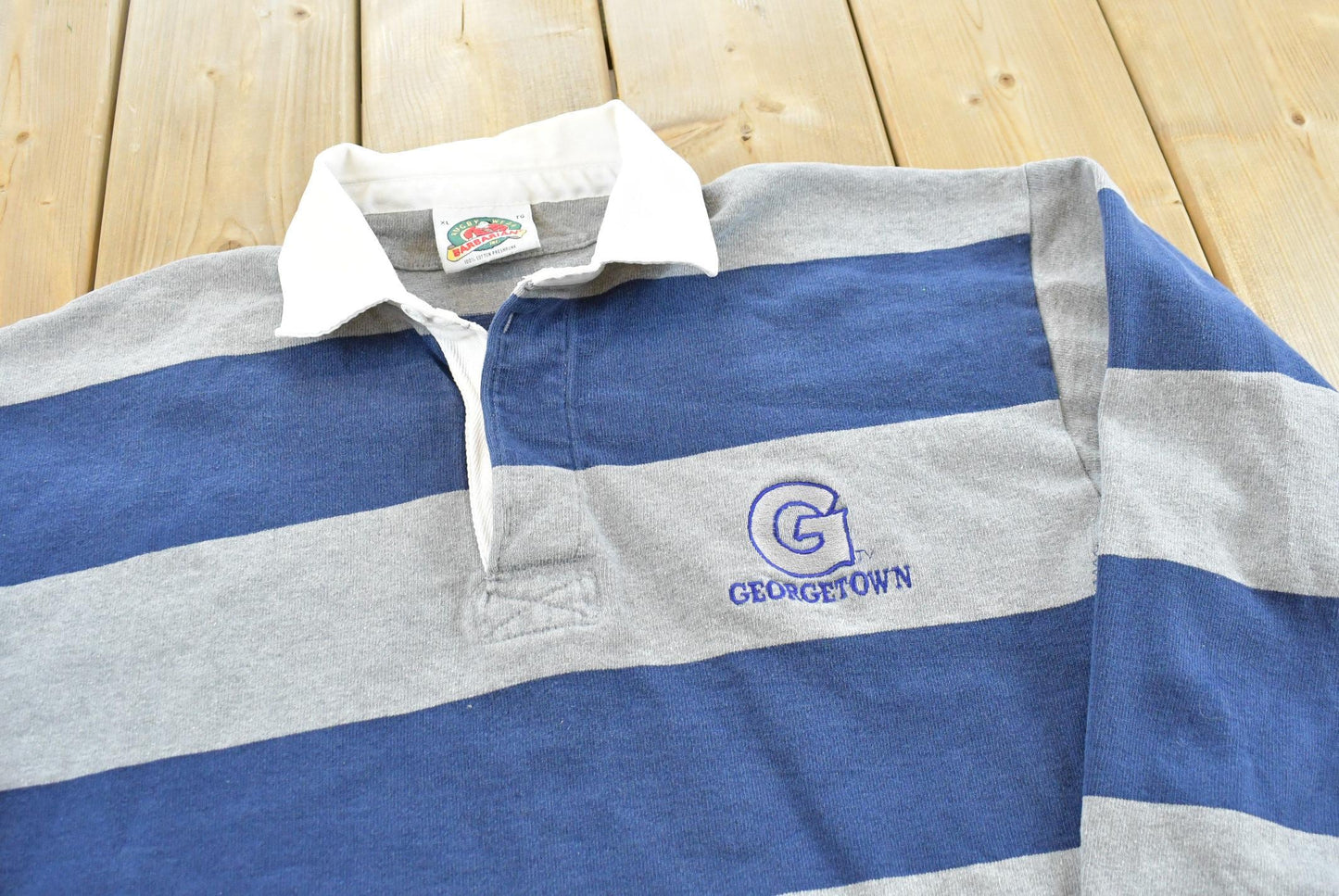 Vintage 1990s Barbarian Georgetown University Rugby Shirt Mens L
