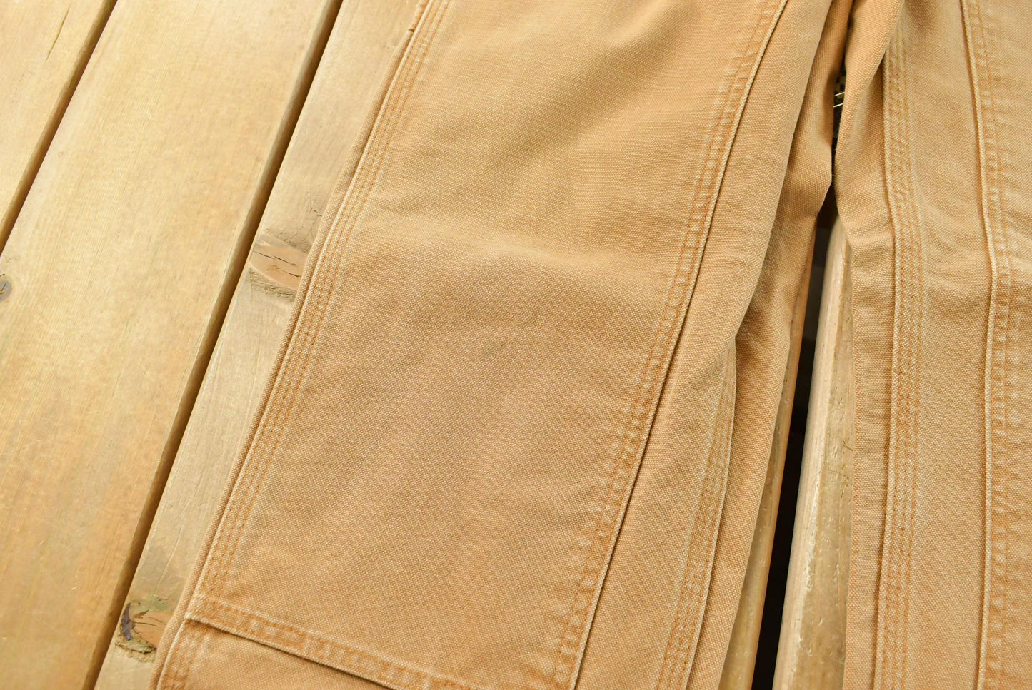 Vintage 2000s Carhartt Double Knee Tan Canvas Pants Men's 34 x 30