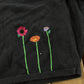 Vintage 1990s Quacker Factory Flowers Knit Cardigan Sweater Women's M