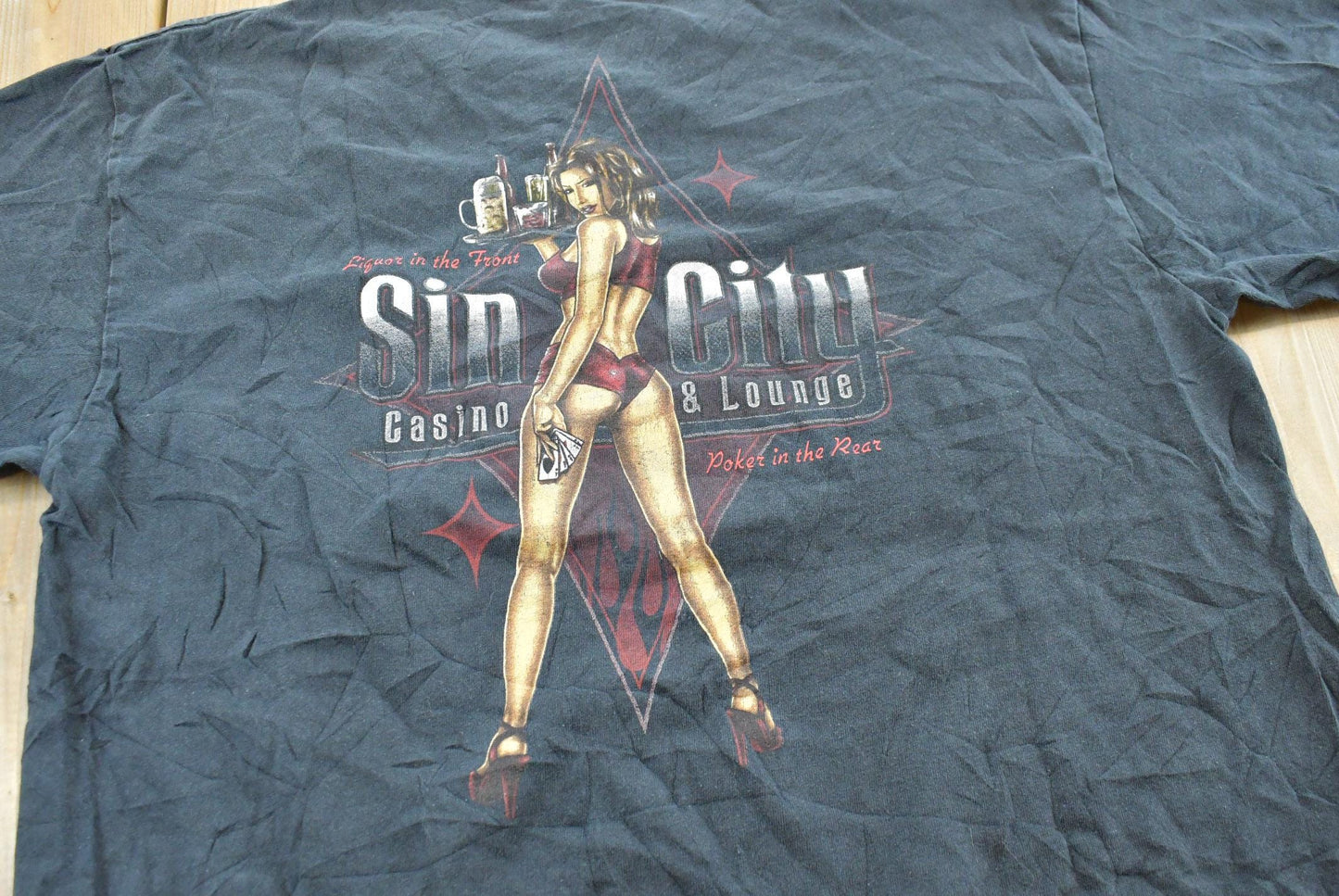Vintage 1990s Sin City Casino & Lounge Souvenir T-Shirt Men's M
