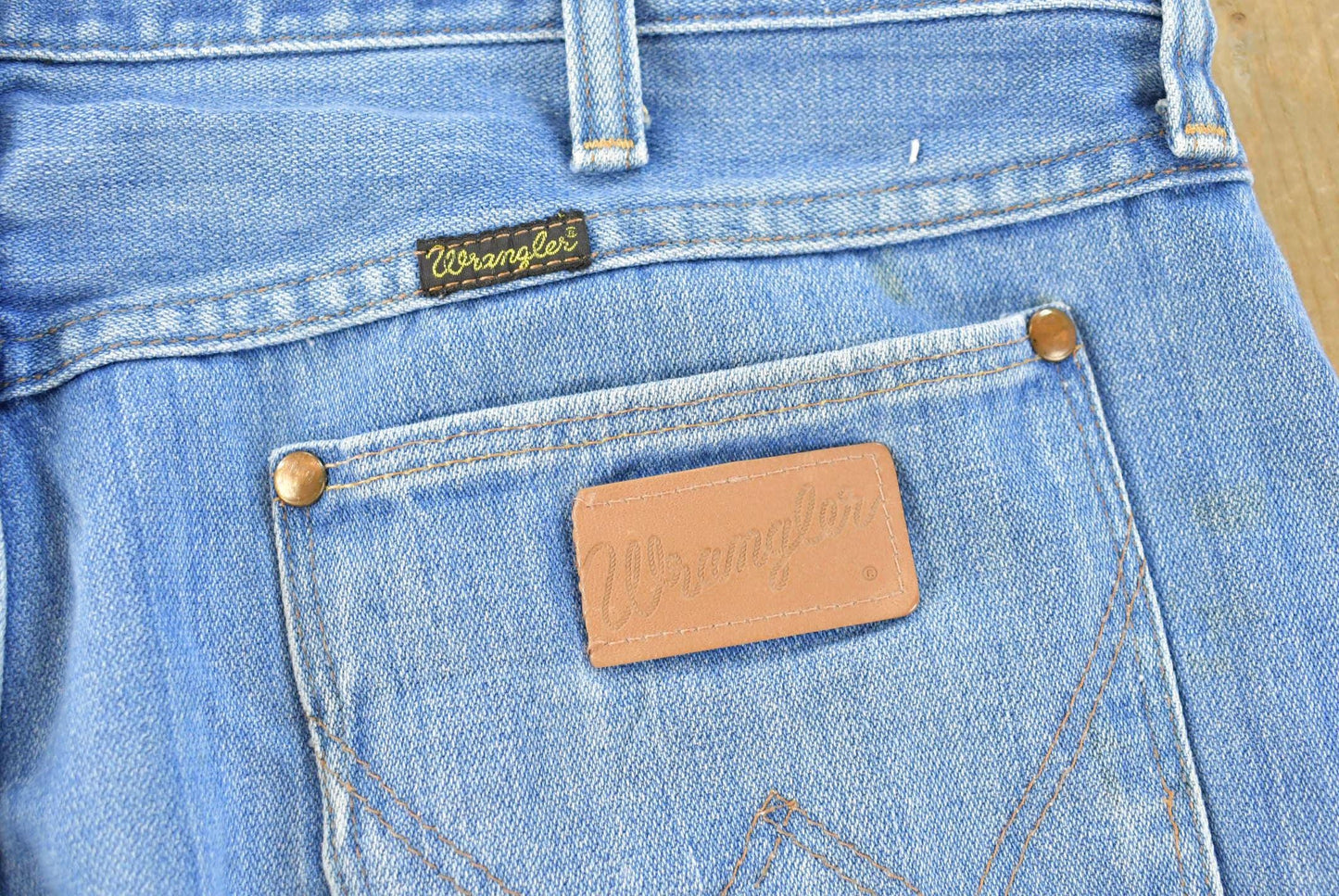 True Vintage 1970s Wrangler Western Denim Jeans Men's 38 x 31.5