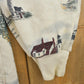 Vintage 1990s Art Unlimited Lighthouse All Over Print Cardigan Sweater Men's L