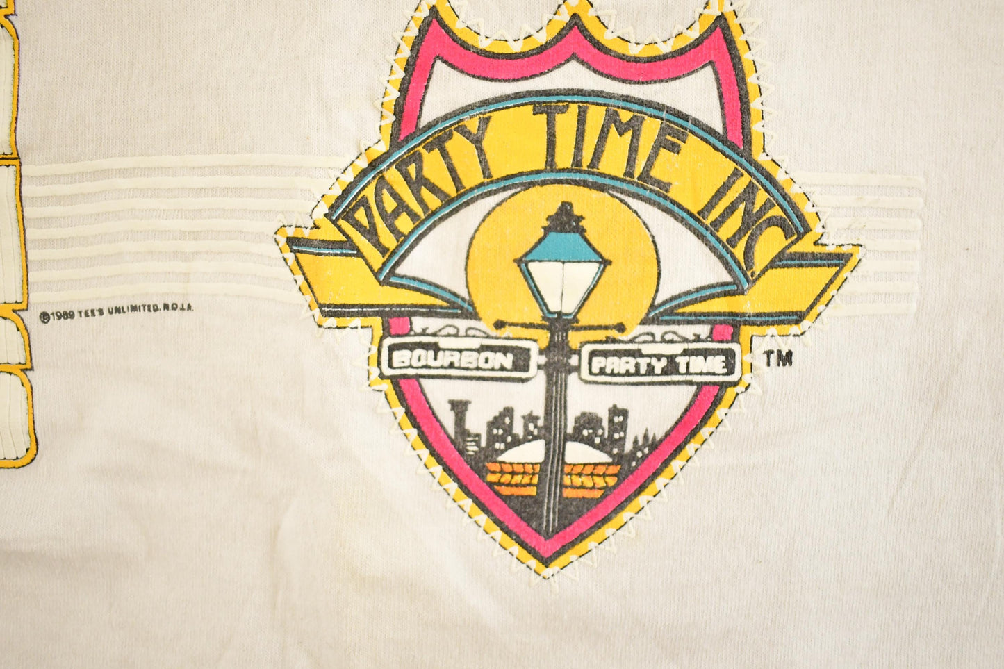 Vintage 1990's New Orleans Party Time Souvenir Travel T-Shirt Mens S