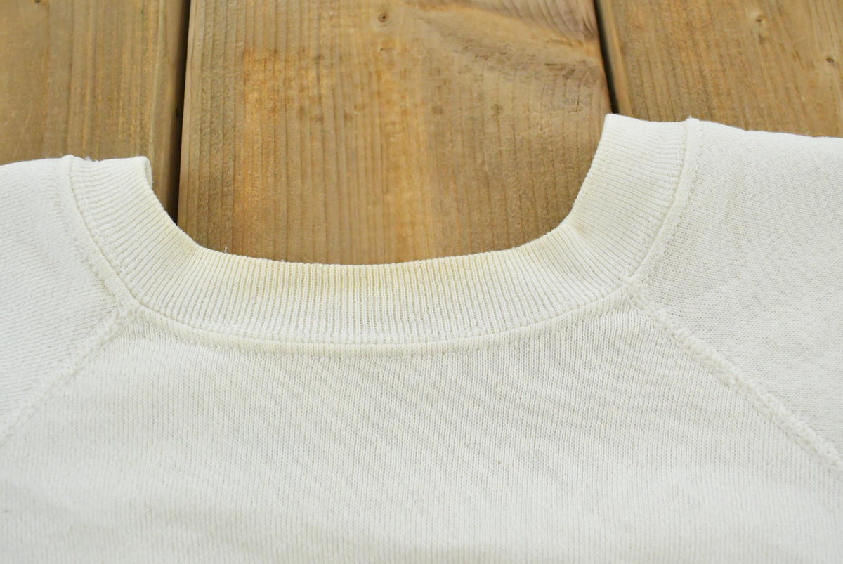 Vintage 1980s Tultex Born In The USA A Long Time Ago Souvenir Raglan Crewneck Sweatshirt Men's M / Made in USA / 80s Streetwear