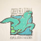 Vintage 1990's Cayman Islands Green Sea Turtle Travel T-Shirt Mens M