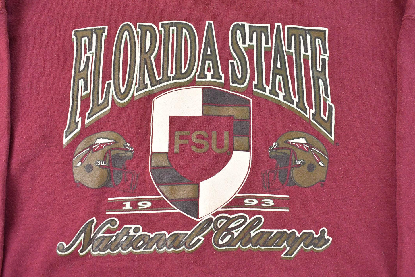 Vintage 1990s Florida State Seminoles Football Collegiate Crewneck Sweatshirt Men's 2XL