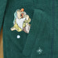 Vintage 1990s Snow White Seven Dwarves Disney Quarter Zip Fleece Sweater Men's Large / 90s Embroidered Retro Cartoon Sweatshirt