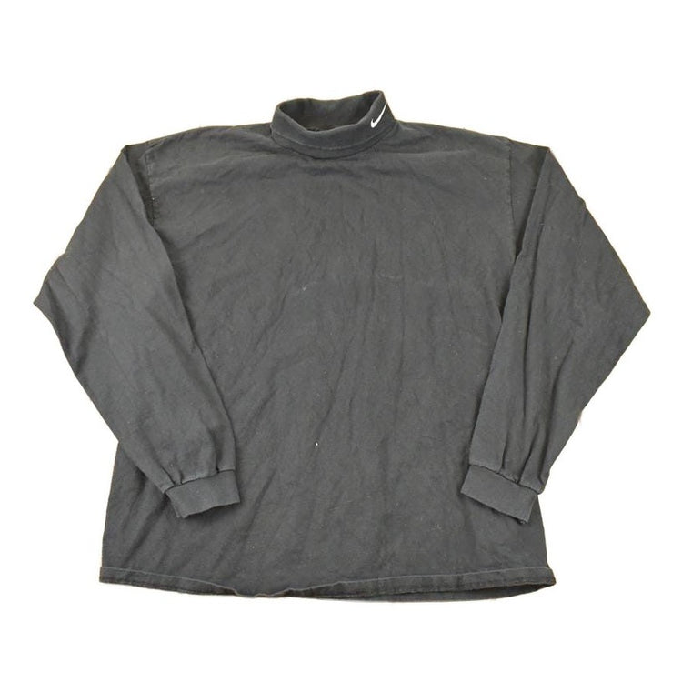 Vintage 1990s Nike Embroidered Swoosh Turtleneck Shirt Men's L