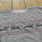 Vintage 1980s Reindeer Crewneck Sweatshirt Men's S