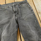 Vintage 2000s Levi's 505 Regular Straight Fit Starched Denim Black Jeans Men's 33 x 27.5