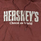 Vintage 1990s Hershey Chocolate Graphic Hoodie Sweatshirt Men's XL