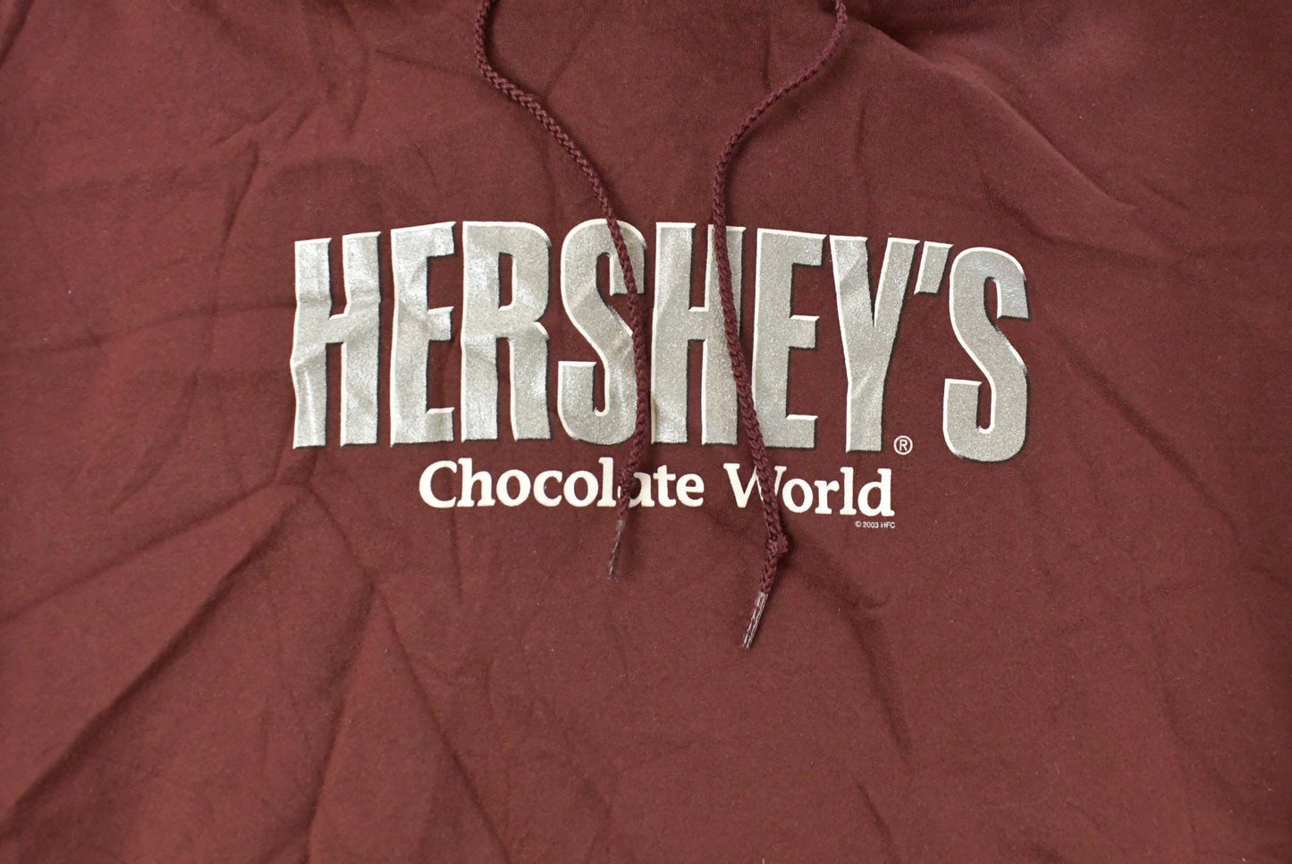 Vintage 1990s Hershey Chocolate Graphic Hoodie Sweatshirt Men's XL