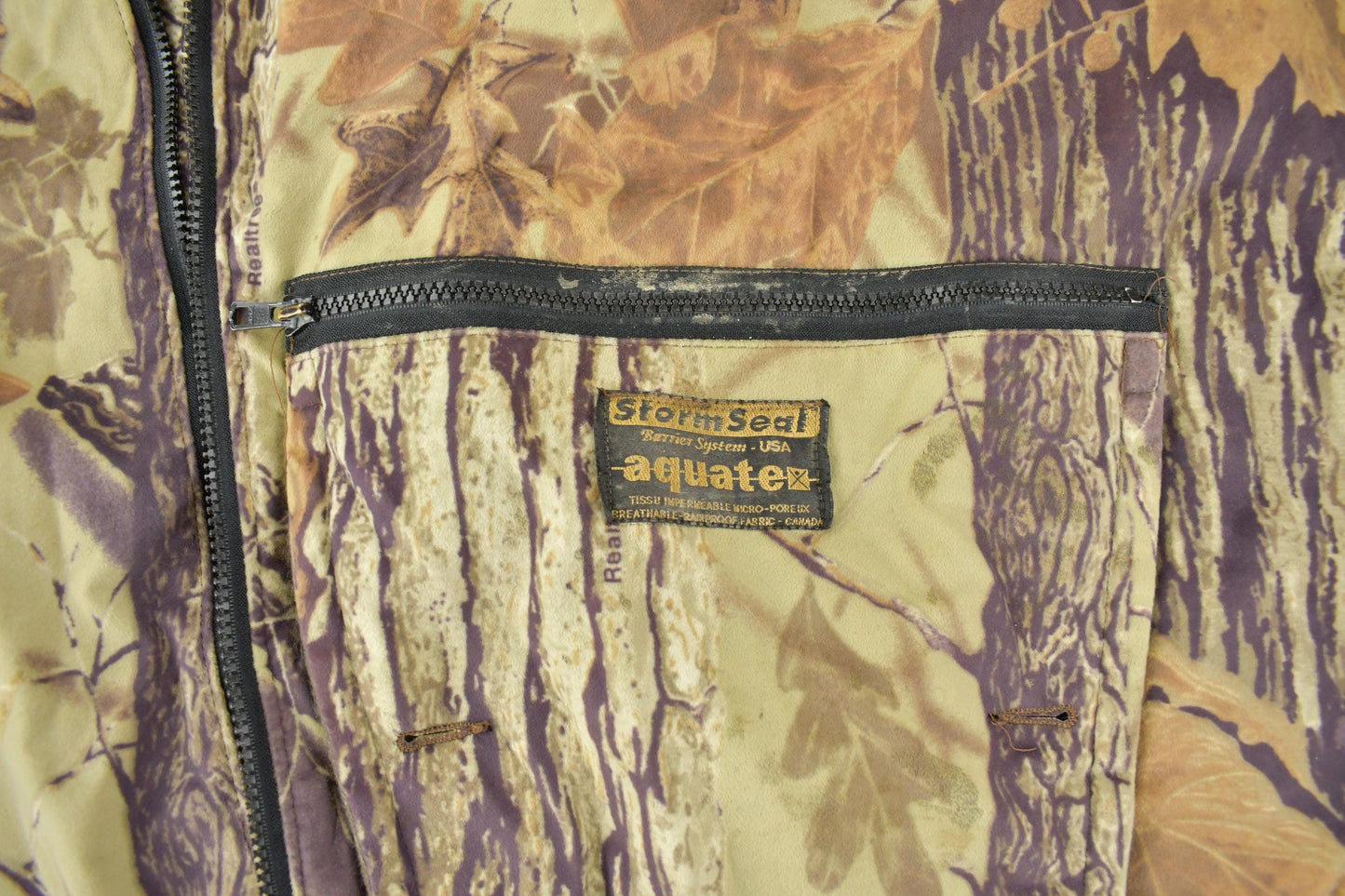 Vintage 1980s Real Tree Camo Sport Cheif Fleece Lined Jacket Men's 2XL