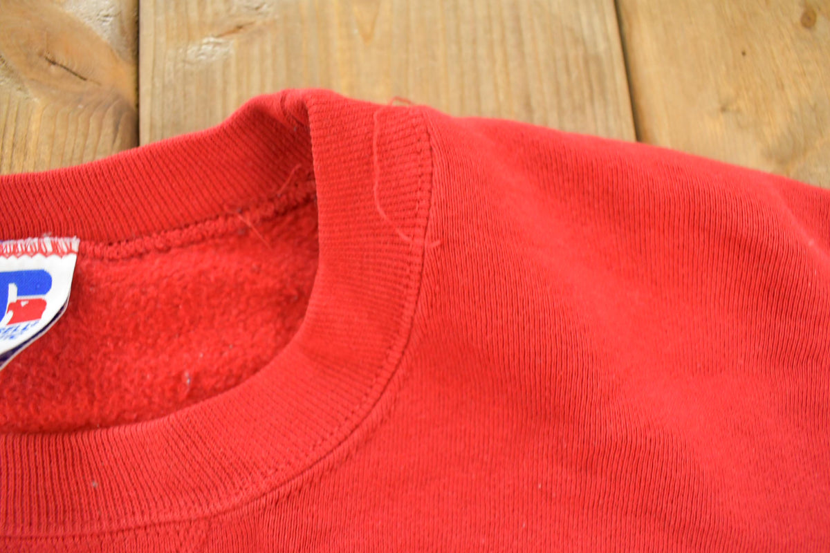 Vintage 1990s USA American Flag Souvenir Crewneck Sweatshirt Men's M