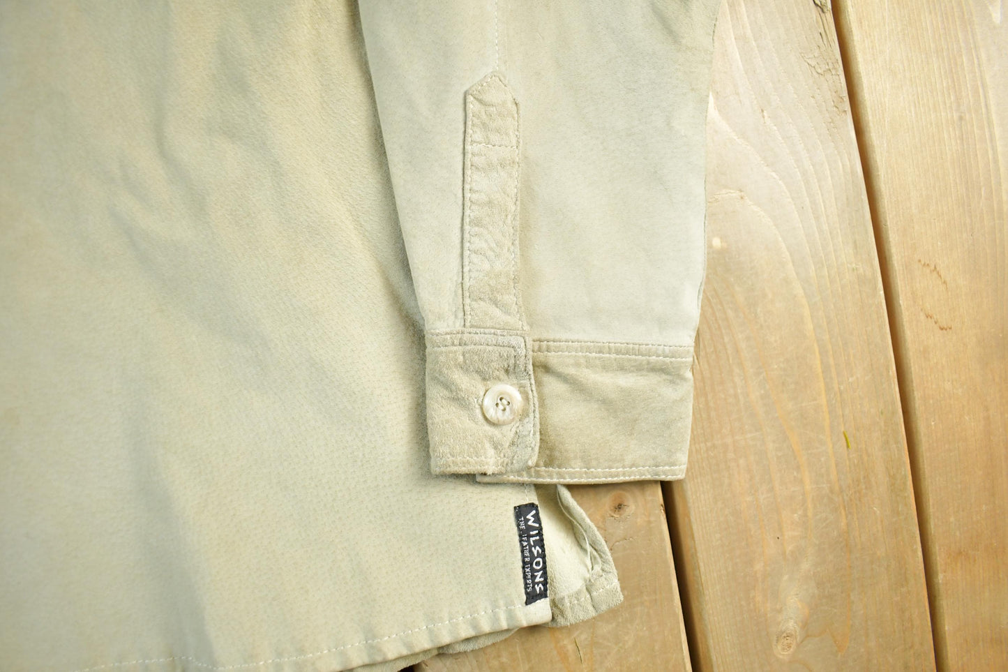 Vintage 1990s Wilson's Leather Button Up Shirt Men's XL