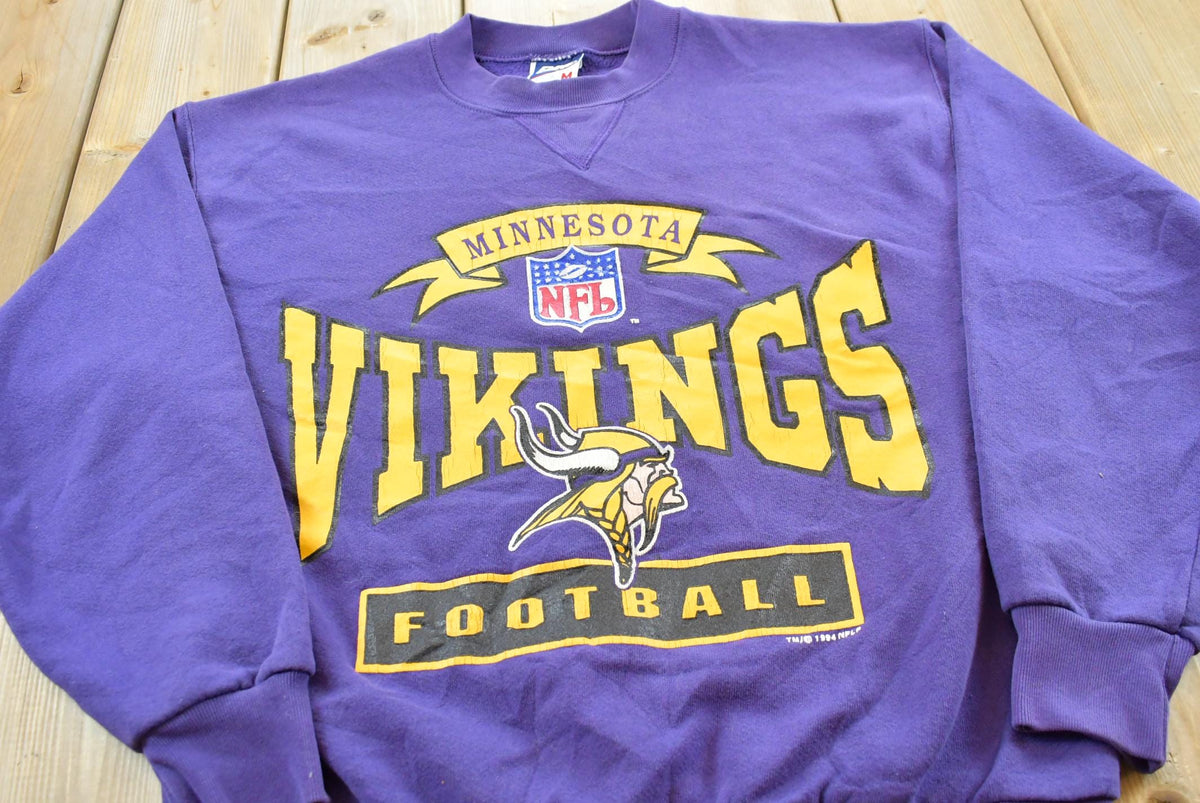 Vintage 1994 Minnesota Vikings NFL Football Crewneck Sweatshirt Men's M