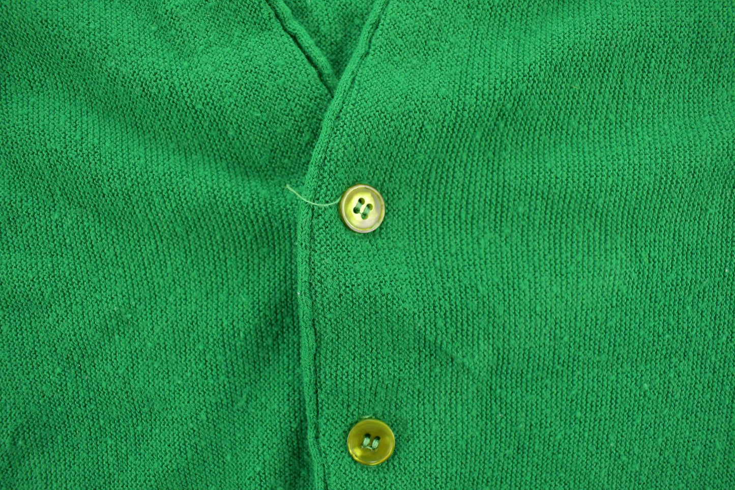 Vintage 1980s Jantzen Green Knit Cardigan Sweater Men's M