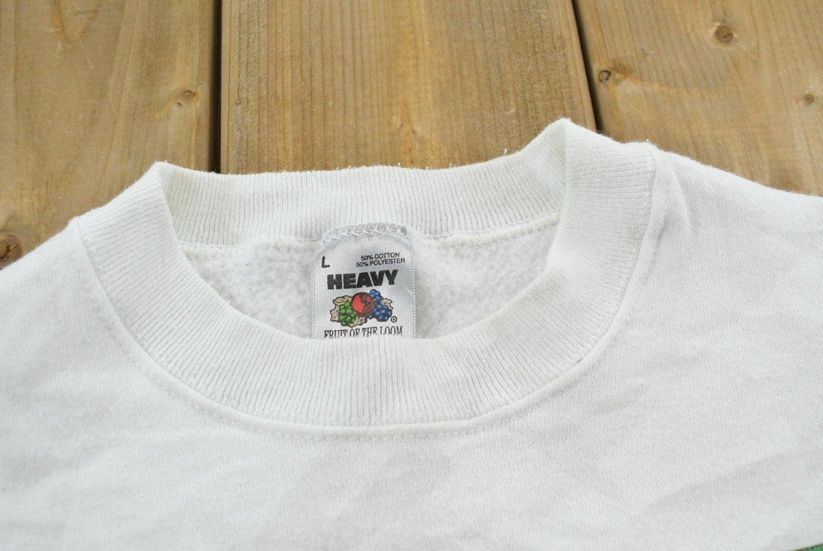 Vintage 1991 Minnesota Twins World Series Newspaper MLB Baseball Crewneck Sweatshirt Men's L