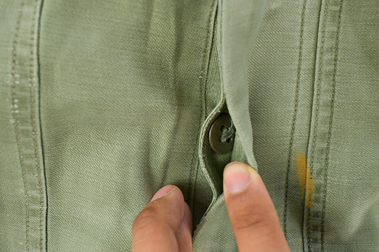 Vintage 1970s Military OG-107 Starched Sateen Fatigue Pants Men's 32 x 32